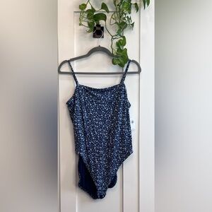Floral Blue Women's Top